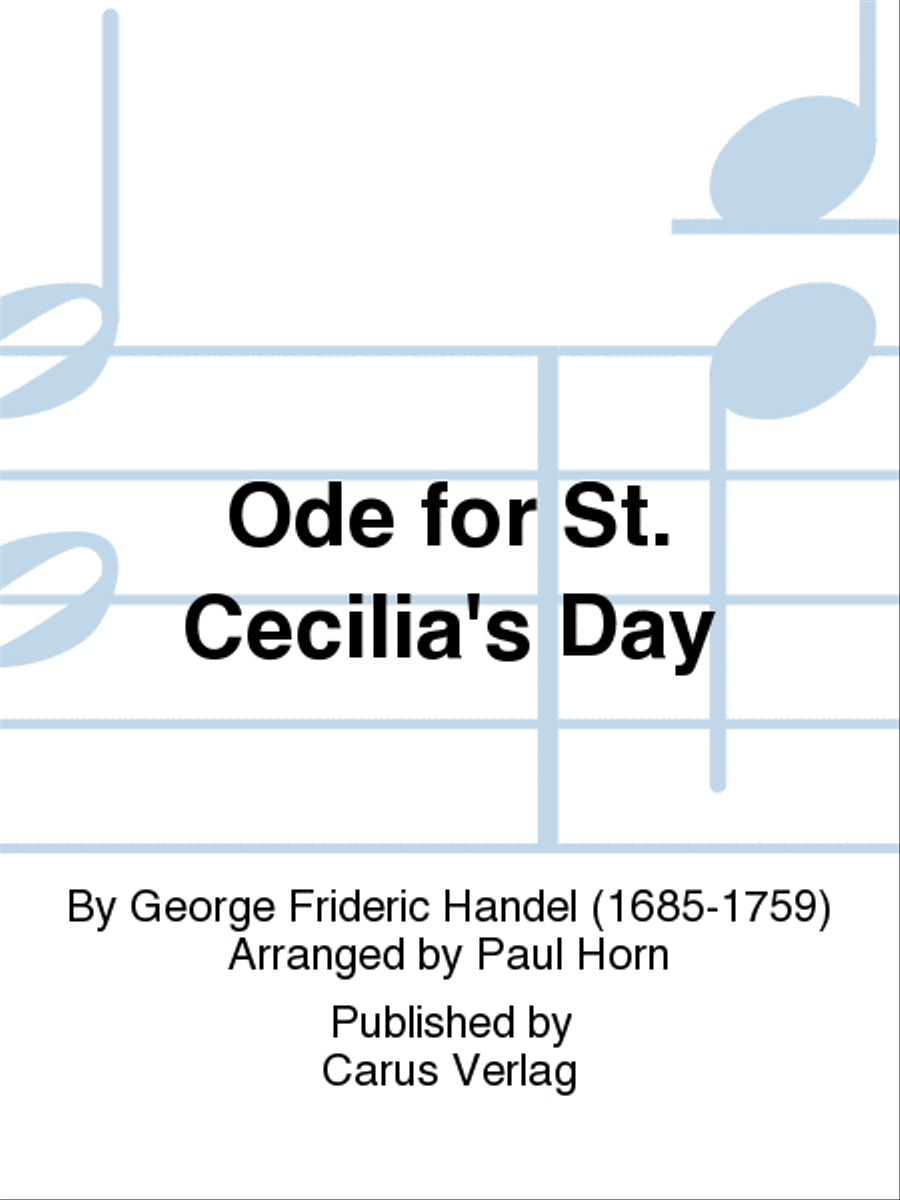 Ode for St. Cecilias Day 4-Part scores gallery preview page 1