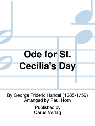Book cover for Ode for St. Cecilias Day