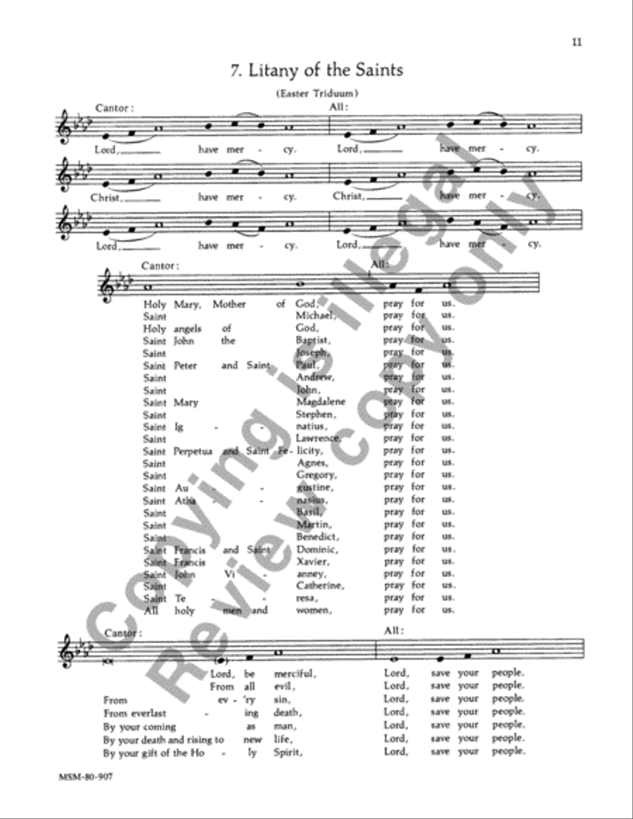 Rite of Christian Initiation of Adults 4-Part scores gallery preview page 10