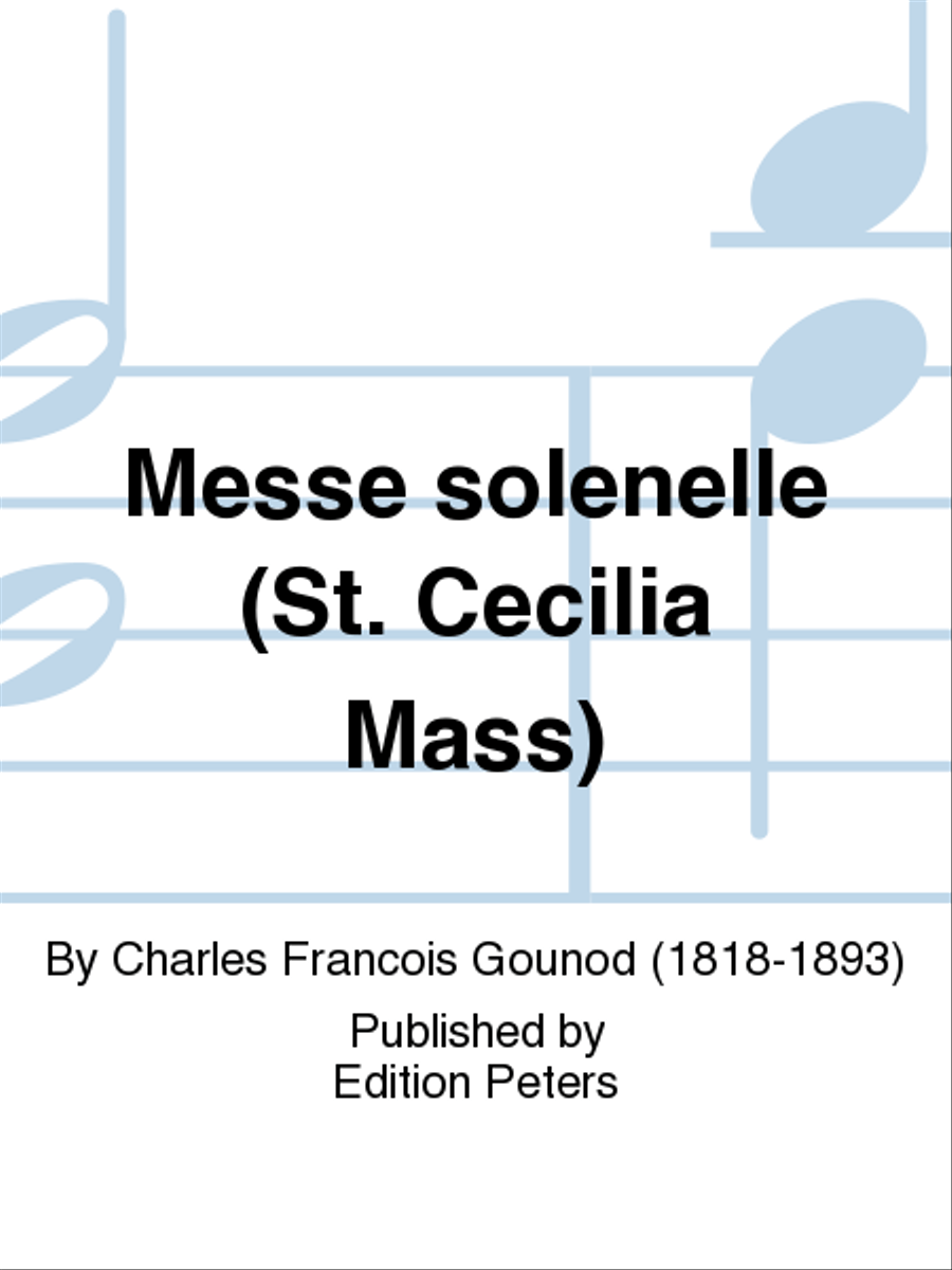 Messe solennelle en l'honneur de Sainte Cécile (St. Cecilia Mass) (Wind Set) Choir scores gallery preview page 1