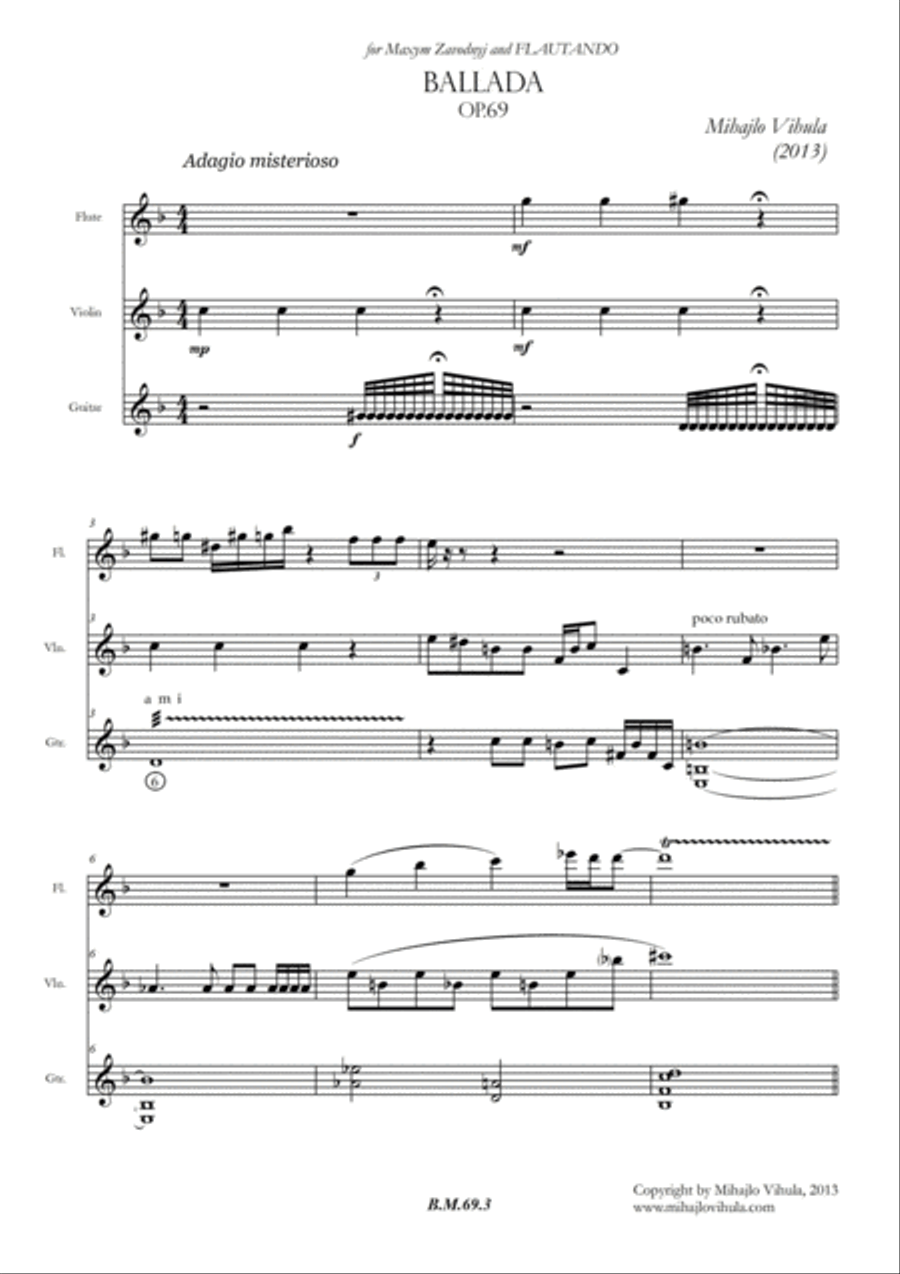 BALLADA Small Ensemble scores gallery preview page 4