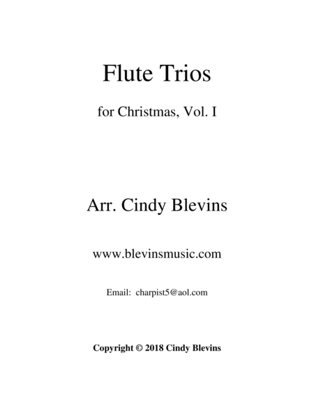 Flute Trios for Christmas, Vol. I image number null