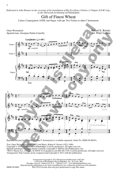 Gift of Finest Wheat (Choral Score) image number null