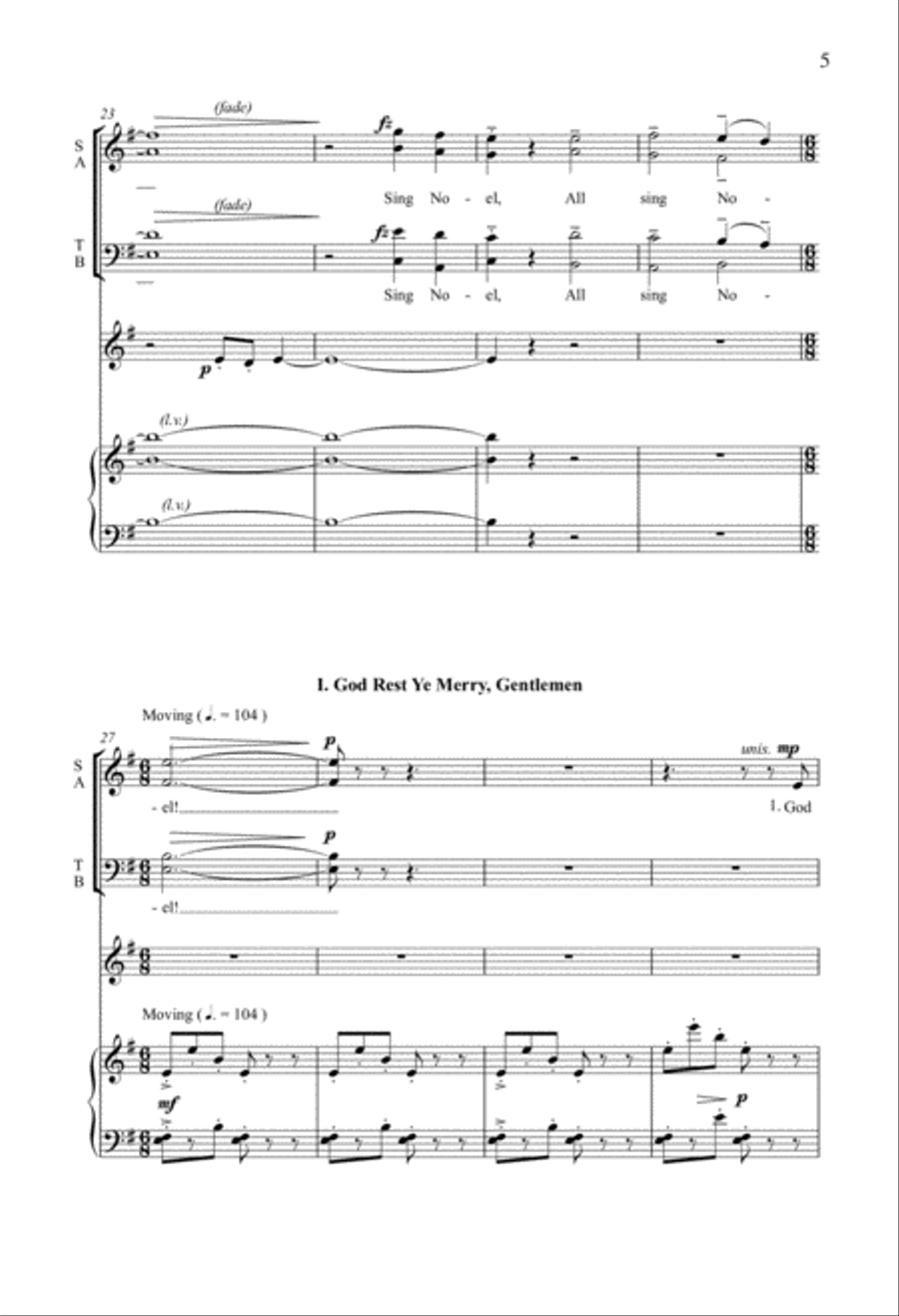 A Winter Triptych 4-Part scores gallery preview page 3