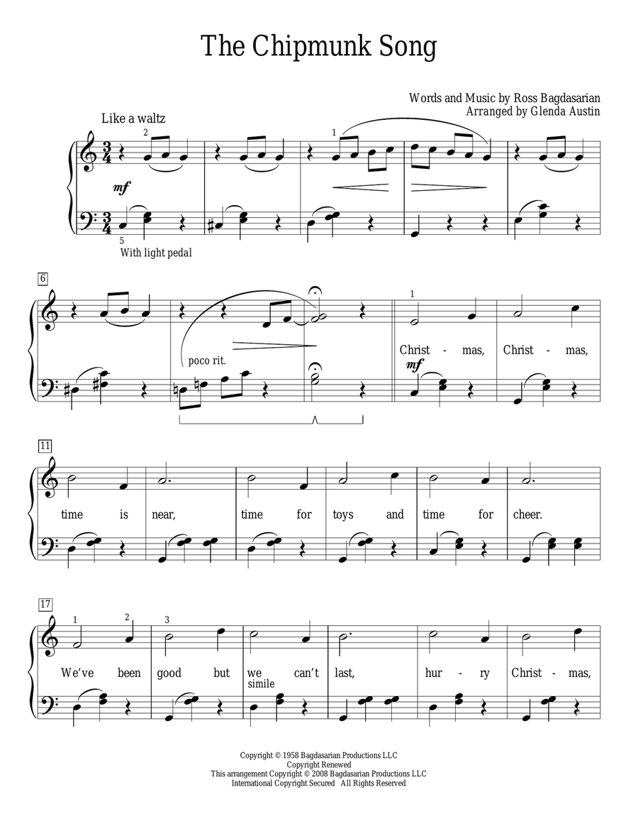 The Chipmunk Song