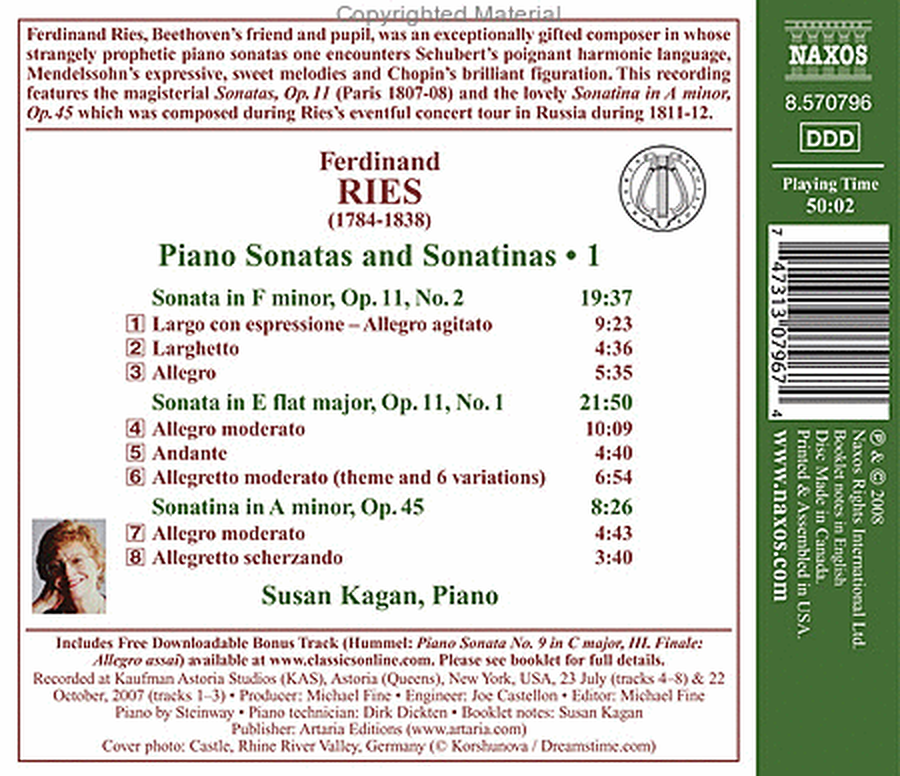Volume 1: Piano Sonatas and Sonati