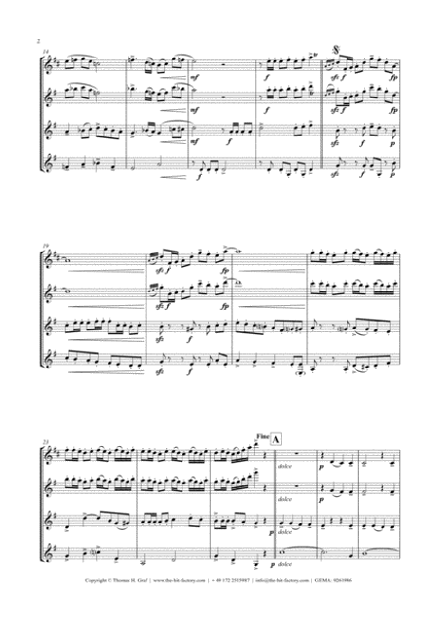 Fest Fanfare - Classical Festive Fanfare - Opener - Clarinet Trio Clarinet Trio scores gallery preview page 2