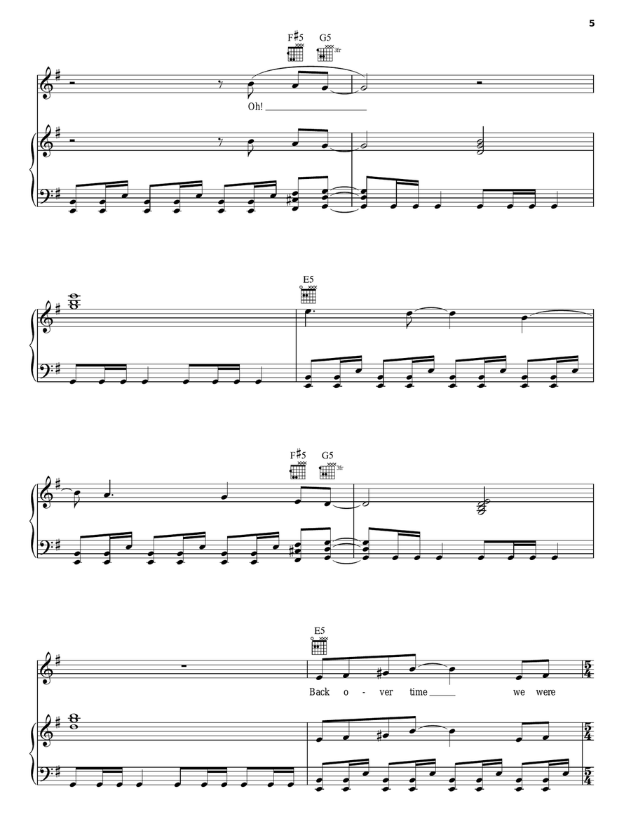 Barracuda Piano, Vocal, Guitar scores gallery preview page 5