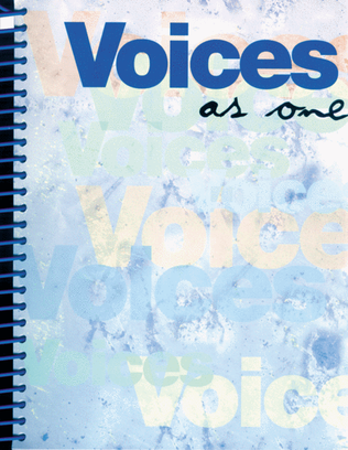 Book cover for Voices As One - Keyboard Edition