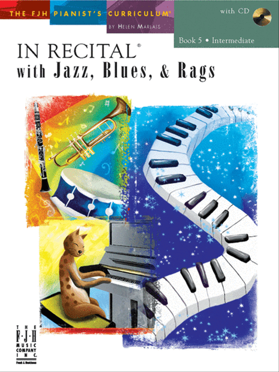 In Recital! with Jazz, Blues, & Rags, Book 5 (NFMC) Piano Method scores gallery preview page 2