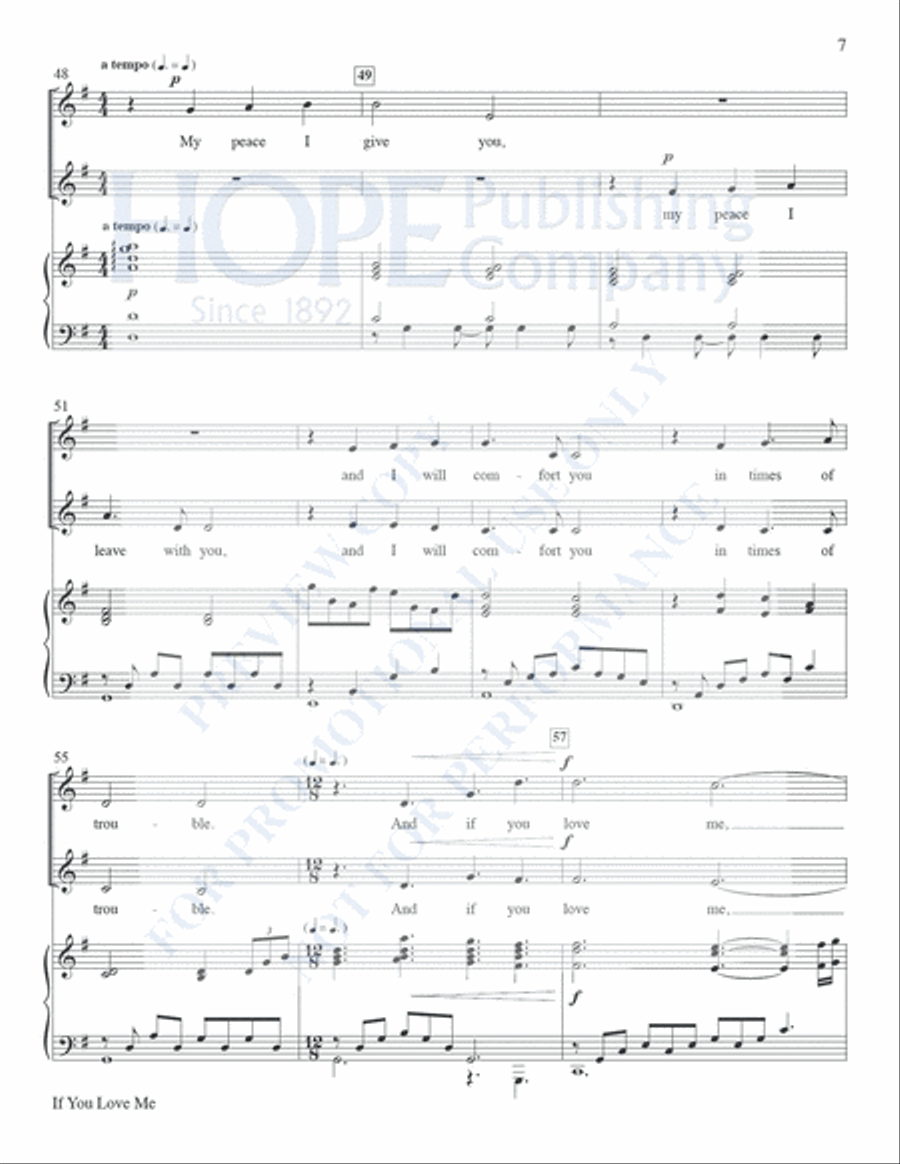 If You Love Me Vocal Duet scores gallery preview page 8