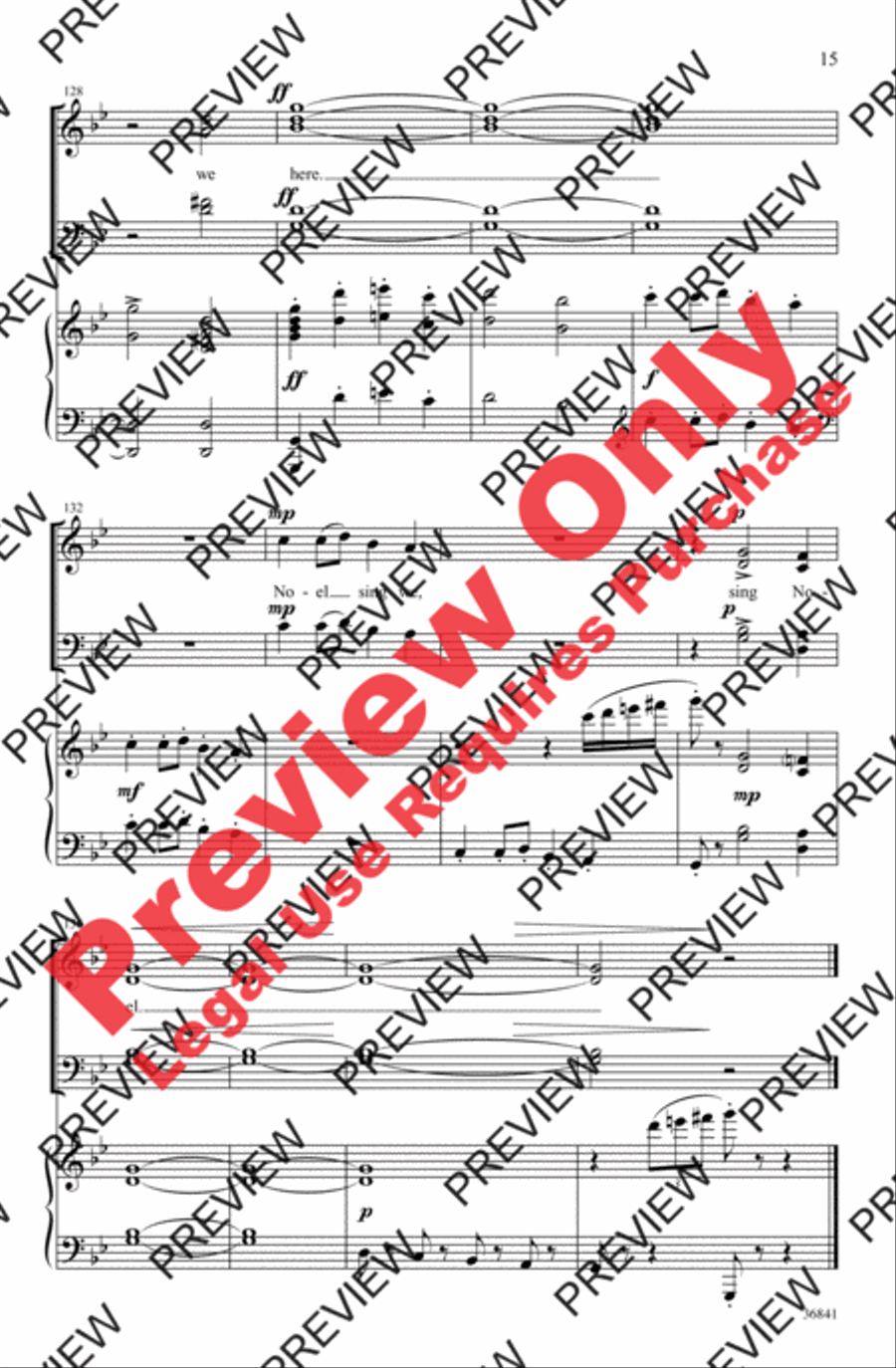 Sing We Now of Christmas 4-Part scores gallery preview page 15