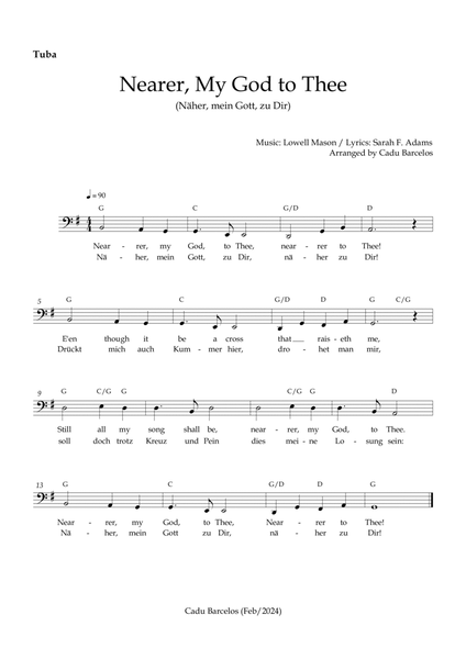 Nearer, My God to Thee _Näher, mein Gott, zu Dir (Tuba) Chords FROM TITANIC image number null