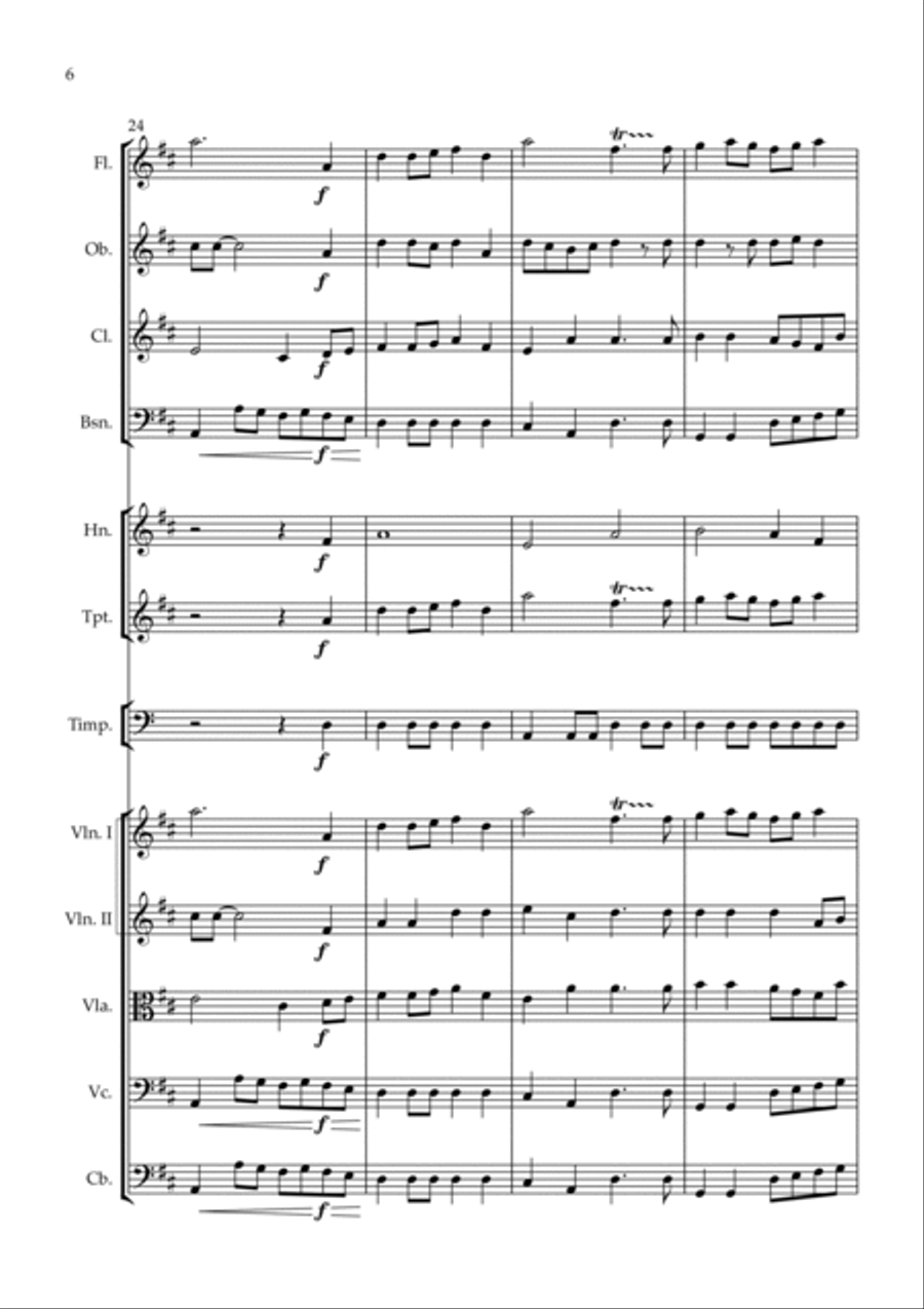 Eurovisionshymne - Eurovisionsfanfare Full Orchestra scores gallery preview page 6