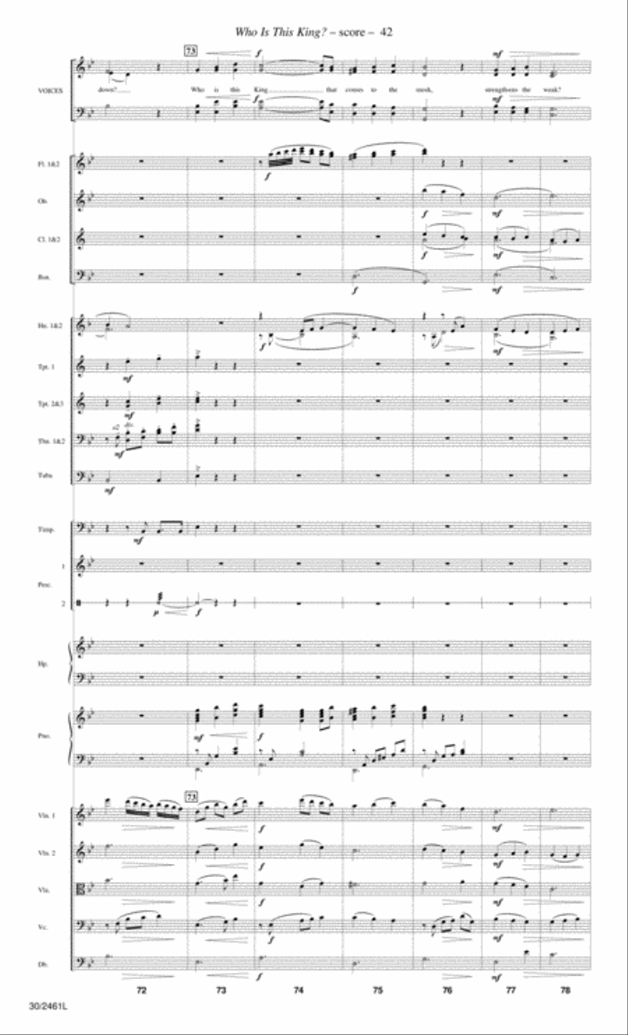 Journey to the Cross - Orchestral Score and Parts Choir scores gallery preview page 44