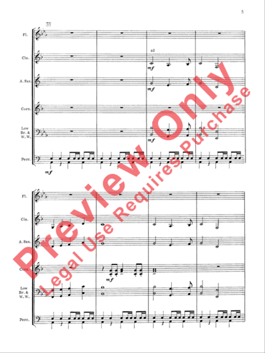 Royal March Concert Band scores gallery preview page 6