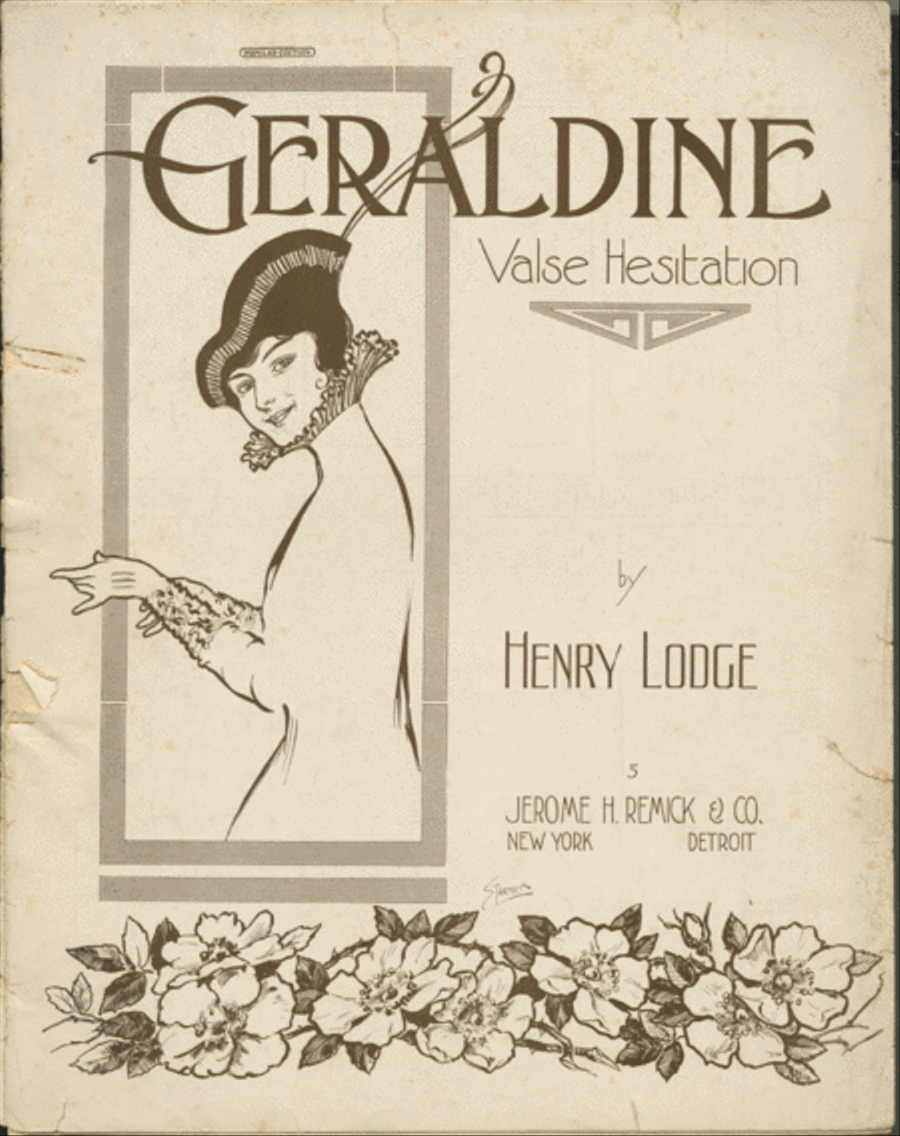 Geraldine. Valse Hesitation Piano Solo scores gallery preview page 1