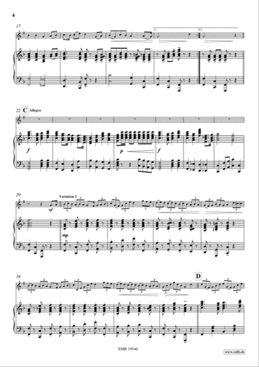 My Old Kentucky Home Baritone Horn scores gallery preview page 4