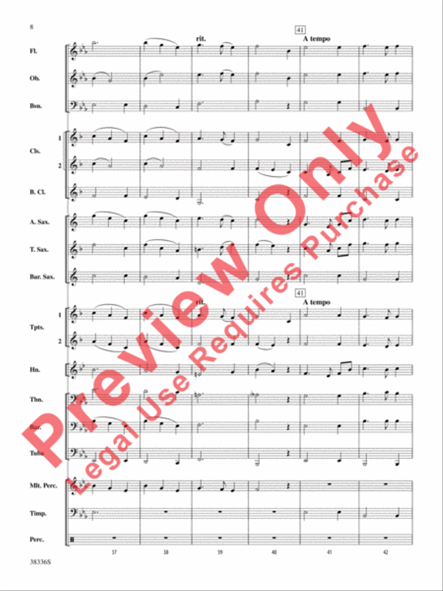 Ye Banks and Braes Concert Band scores gallery preview page 9