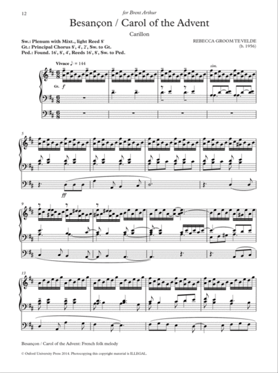 Oxford Hymn Settings for Organists: Advent and Christmas Organ Solo scores gallery preview page 5