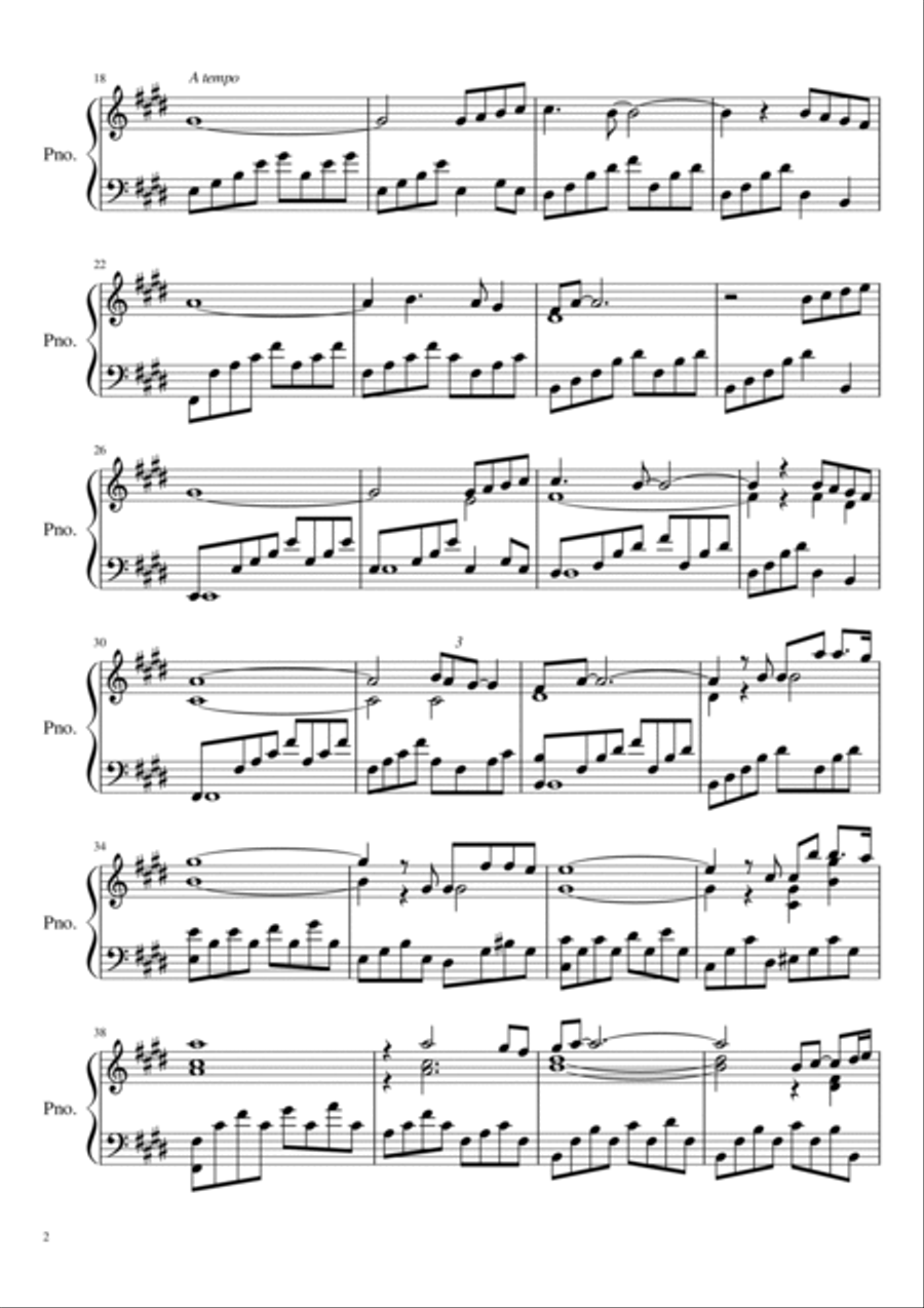 The Winner Takes It All Piano Solo scores gallery preview page 2