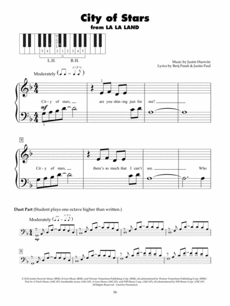 Modern Movie Favorites for Five-Finger Piano