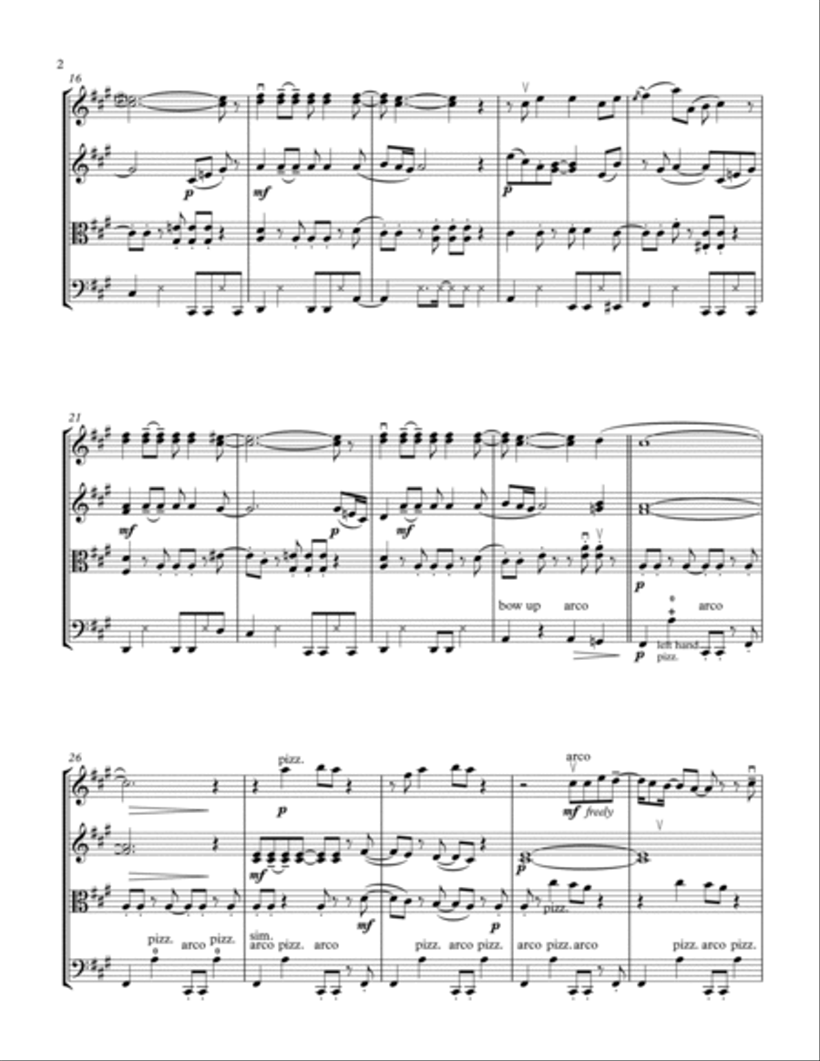 High Tide Or Low Tide High Tide Or Low Tide String Quartet scores gallery preview page 2