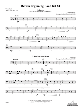 Belwin Beginning Band Kit #4: (wp) B-flat Tuba B.C.