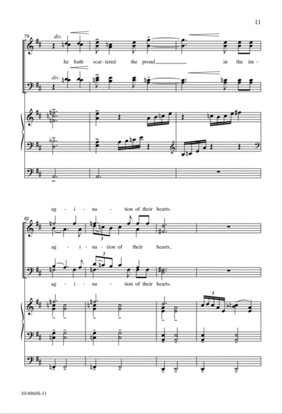 Magnificat and Nunc Dimittis (