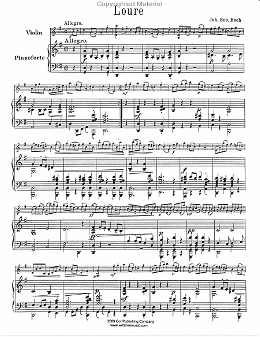 Loure Loure Violin Solo scores gallery preview page 2