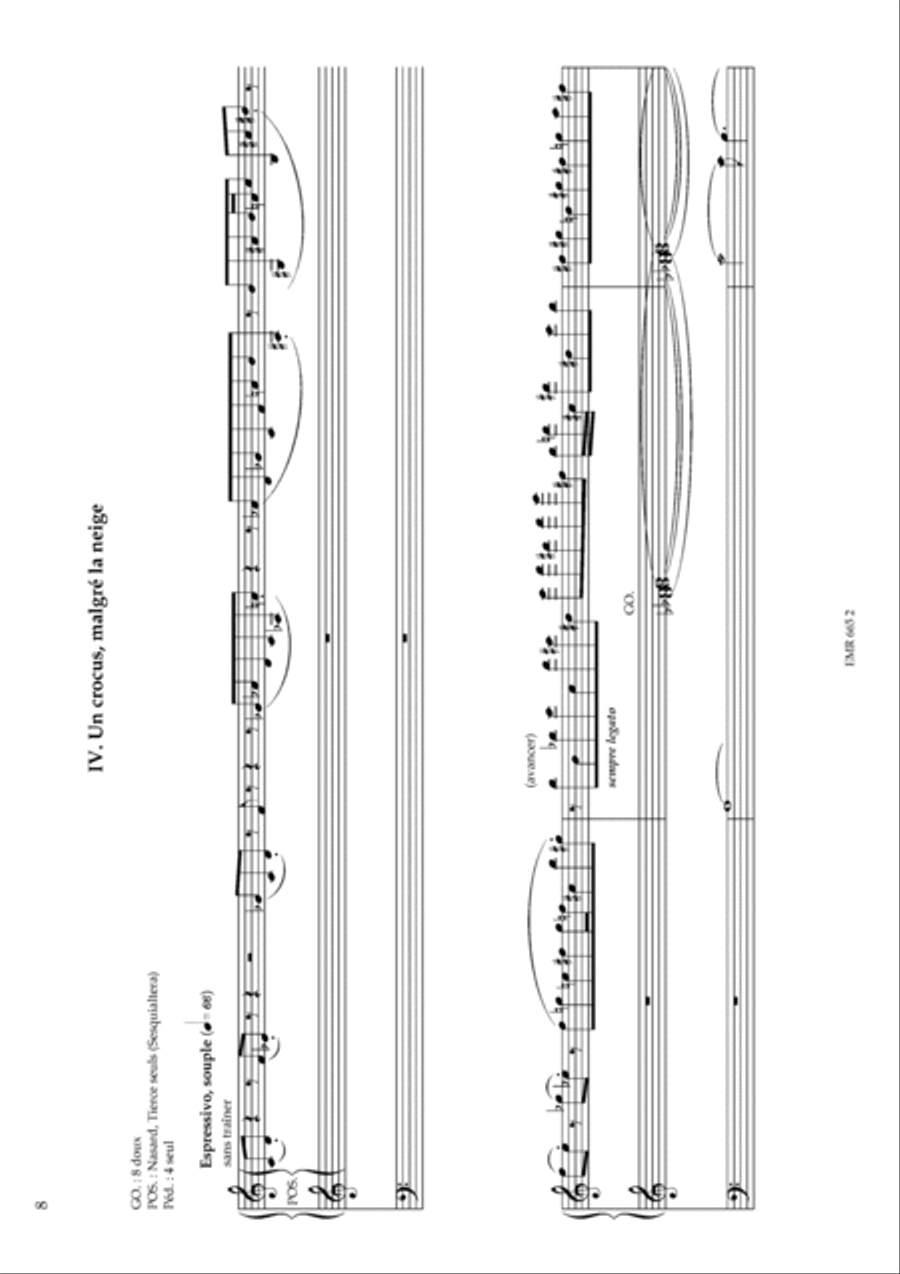 Sept croquis alpestres pour orgue Organ scores gallery preview page 10