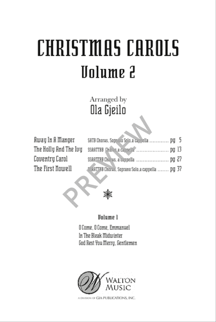 Christmas Carols, Volume 2 SSAATTBB scores gallery preview page 3