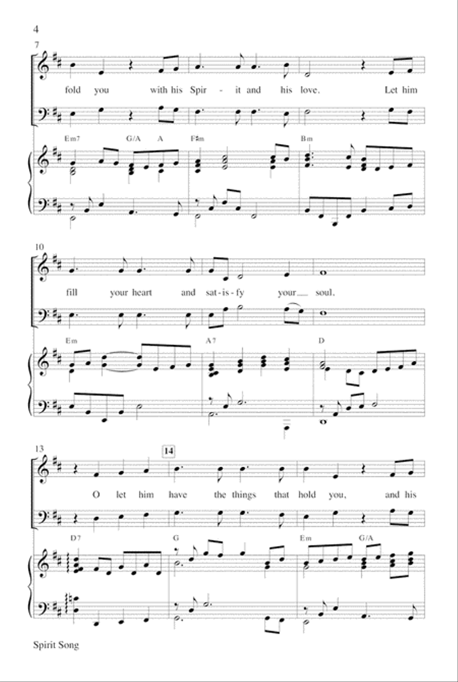 Spirit Song 4-Part scores gallery preview page 4