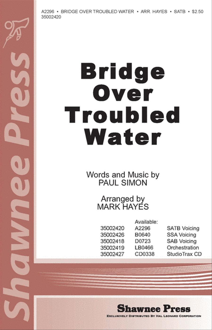 Bridge Over Troubled Water 4-Part scores gallery preview page 1