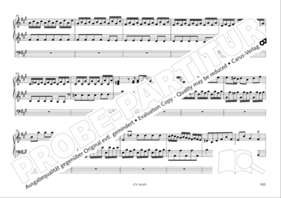 Das Husumer Orgelbuch von 1758 Organ Solo scores gallery preview page 104