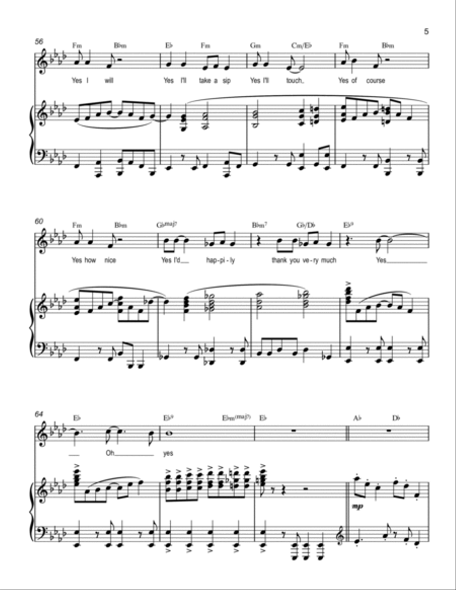Yes Yes Voice scores gallery preview page 5