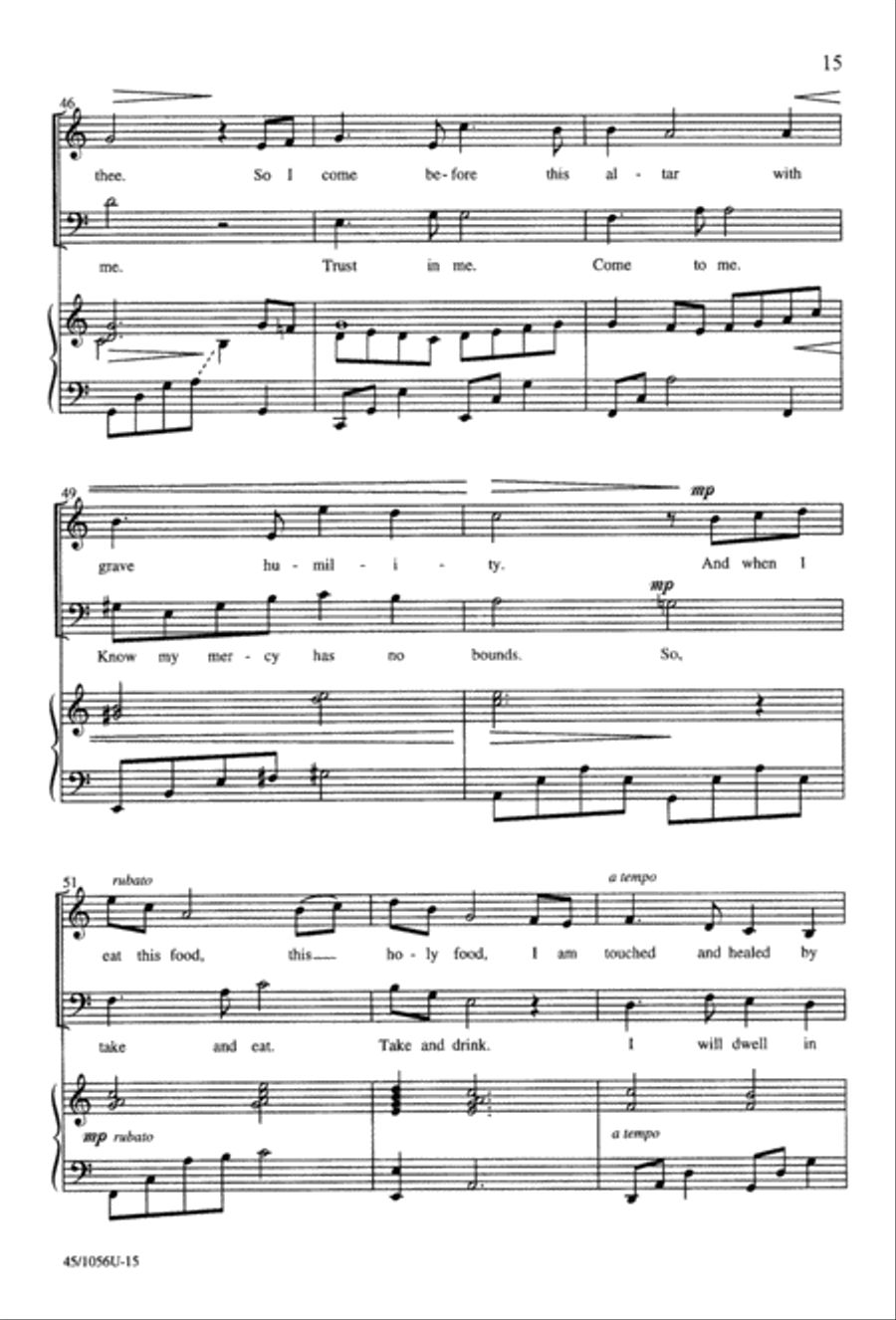At the Lord's Table 4-Part scores gallery preview page 17