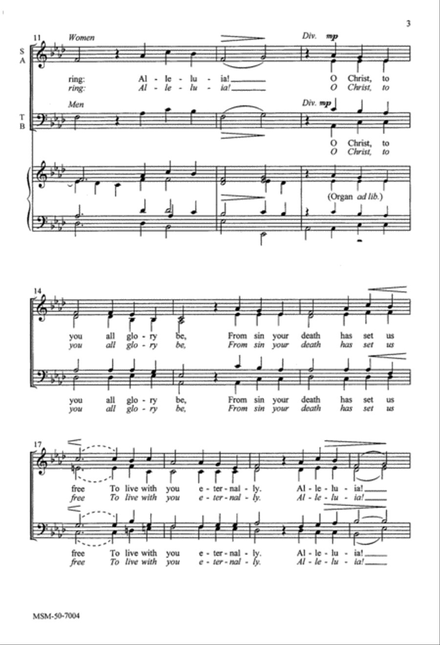 Hymn to the Trinity 4-Part scores gallery preview page 3