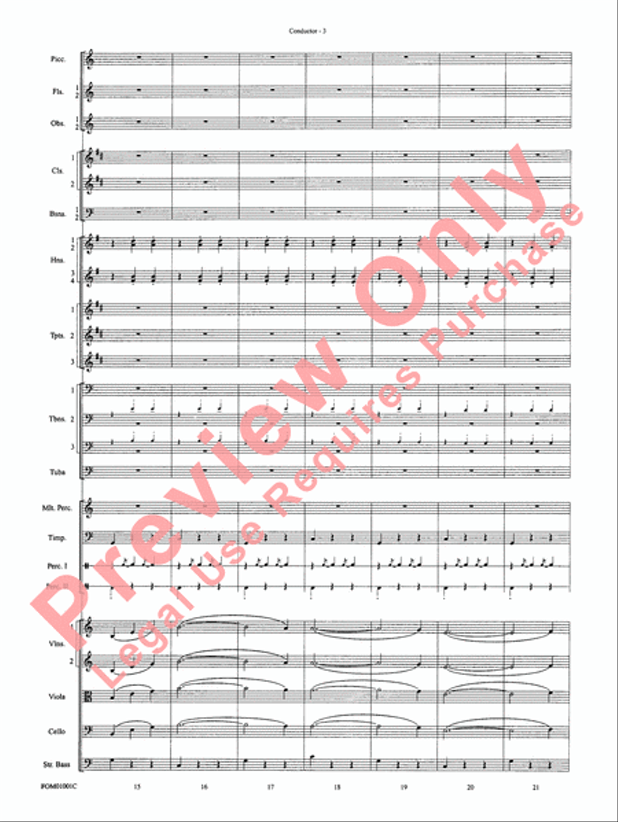 My Fair Lady (Medley) Full Orchestra scores gallery preview page 5