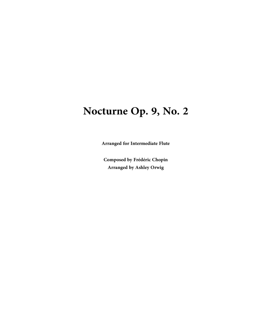 Nocturne Op. 9, No. 2 image number null