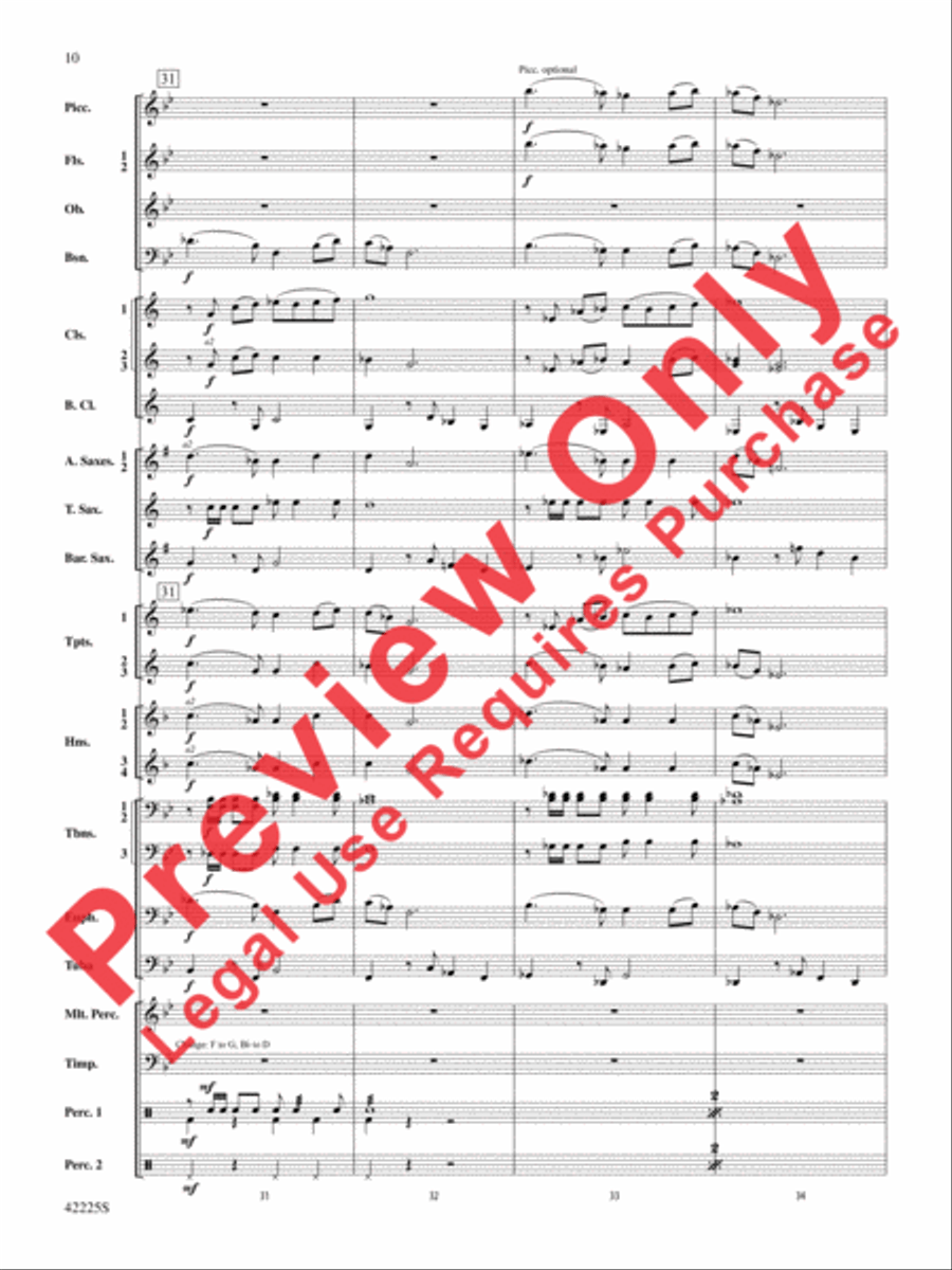 Mountain Strong Concert Band scores gallery preview page 10