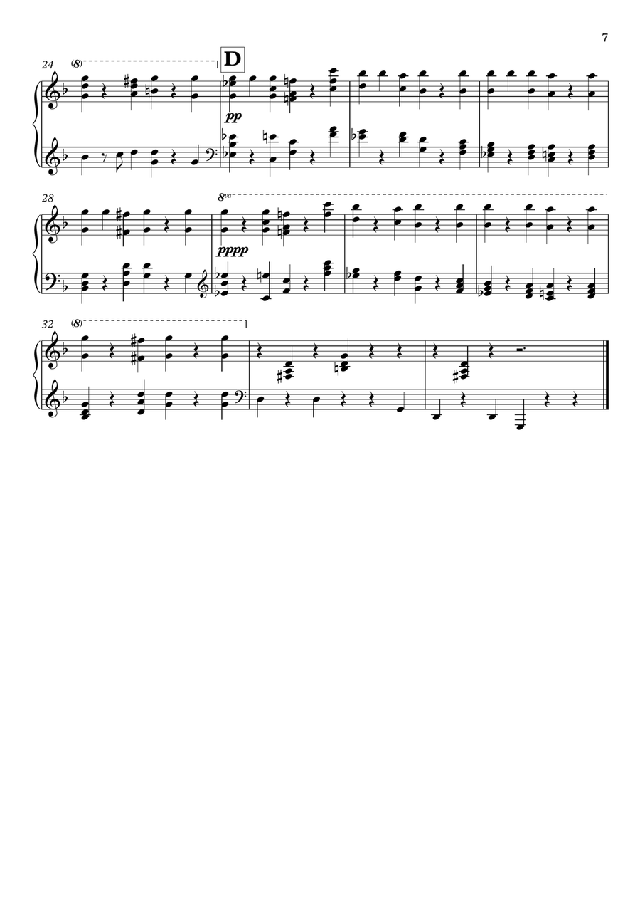 Capriol Suite, Piano Reduction for Solo Performance Piano Solo scores gallery preview page 6