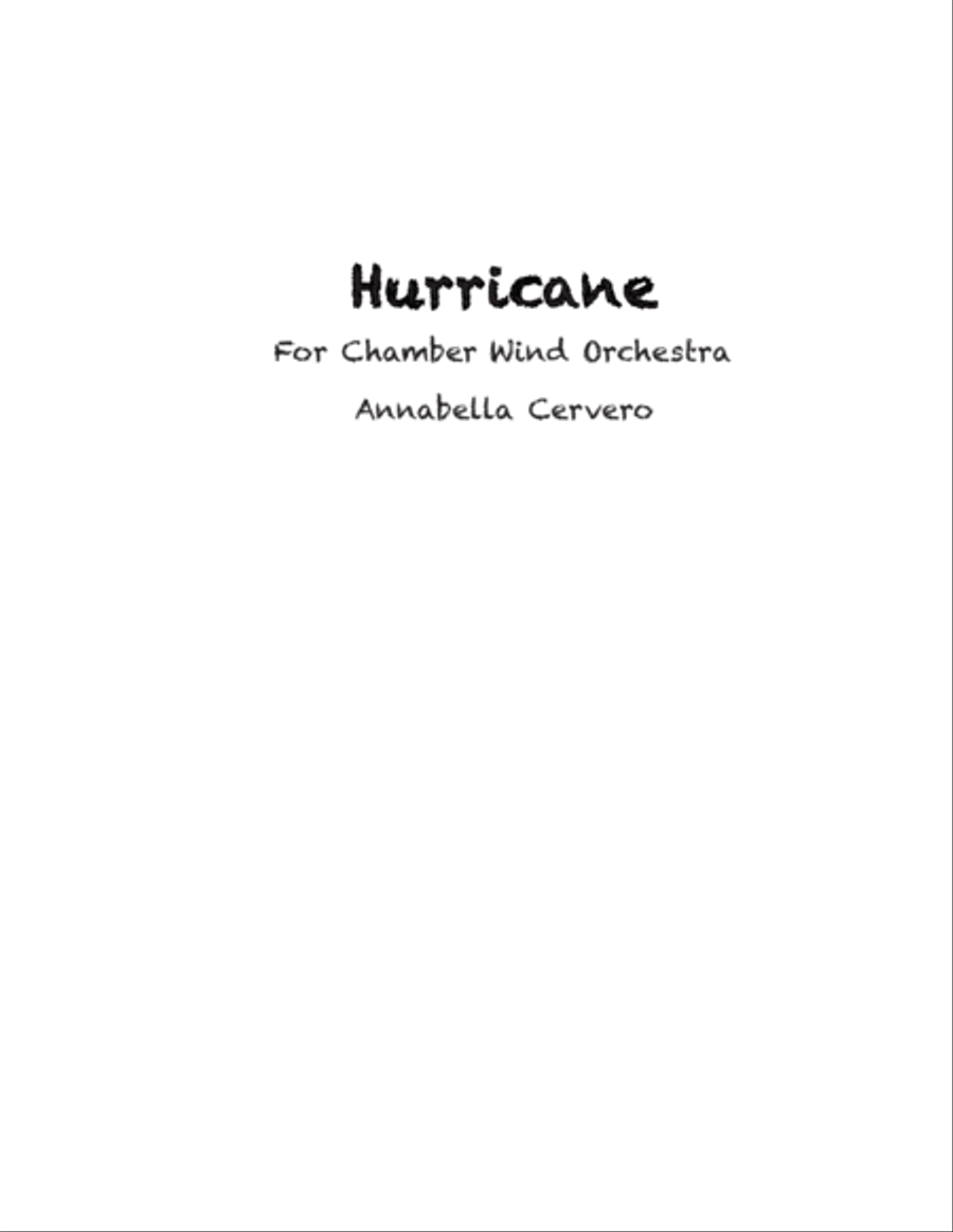 Hurricane, for wind orchestra Large Ensemble scores gallery preview page 1