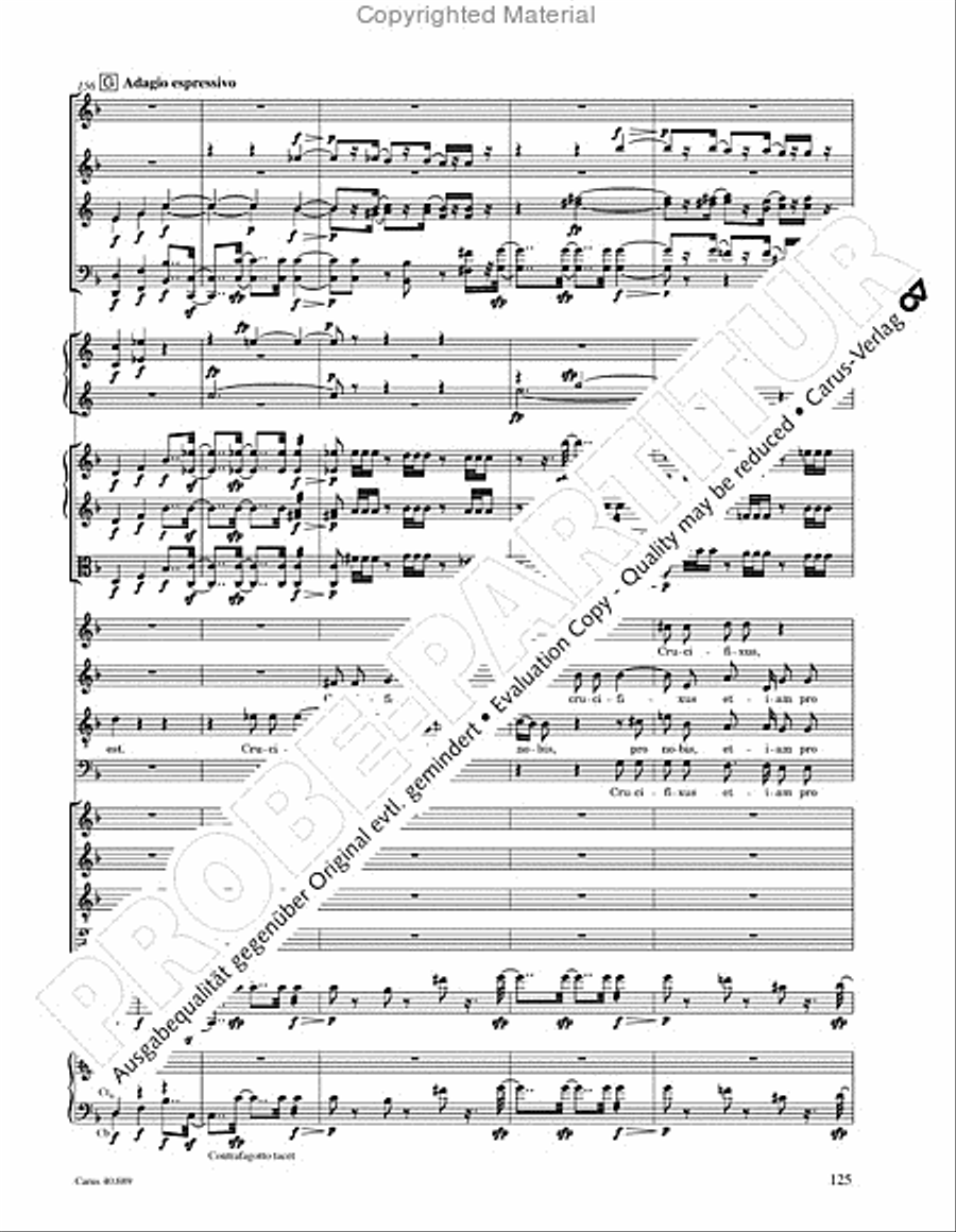 Missa solemnis Missa solemnis 4-Part scores gallery preview page 141