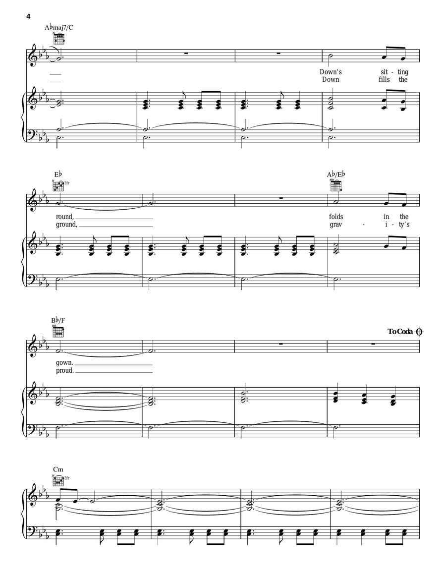 Rosyln Piano, Vocal, Guitar scores gallery preview page 4