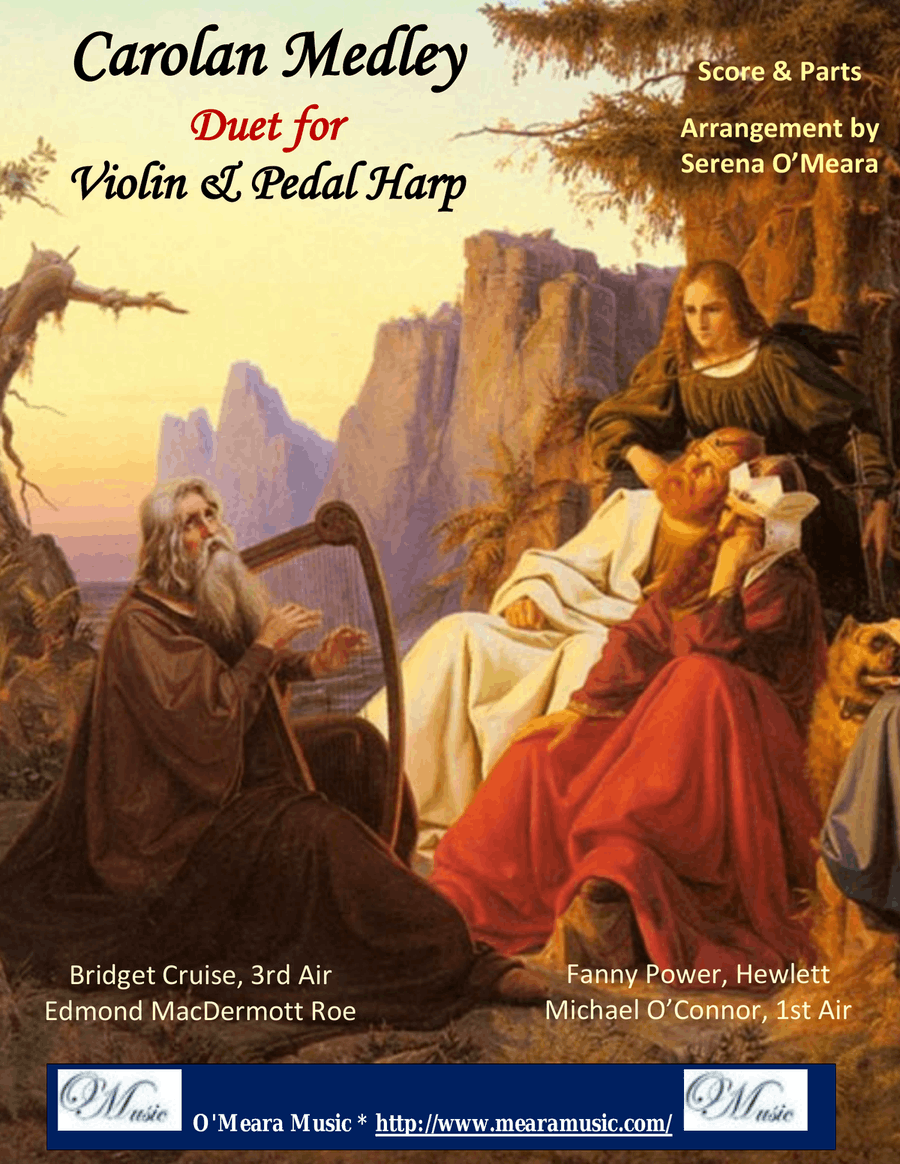 Carolan Medley, Duet for Violin and Pedal Harp String Duet scores gallery preview page 1