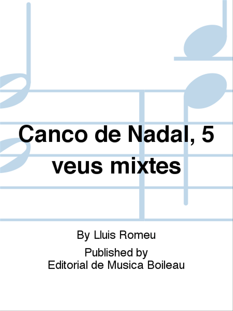 Canco de Nadal, 5 veus mixtes