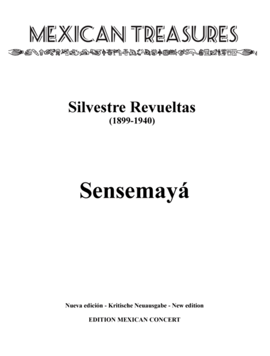 Sensemaya Sensemaya Horn scores gallery preview page 1