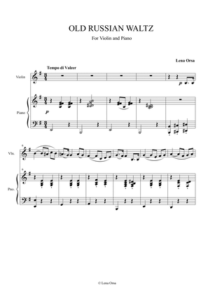 Old Russian Waltz for Violin and Piano SCORE