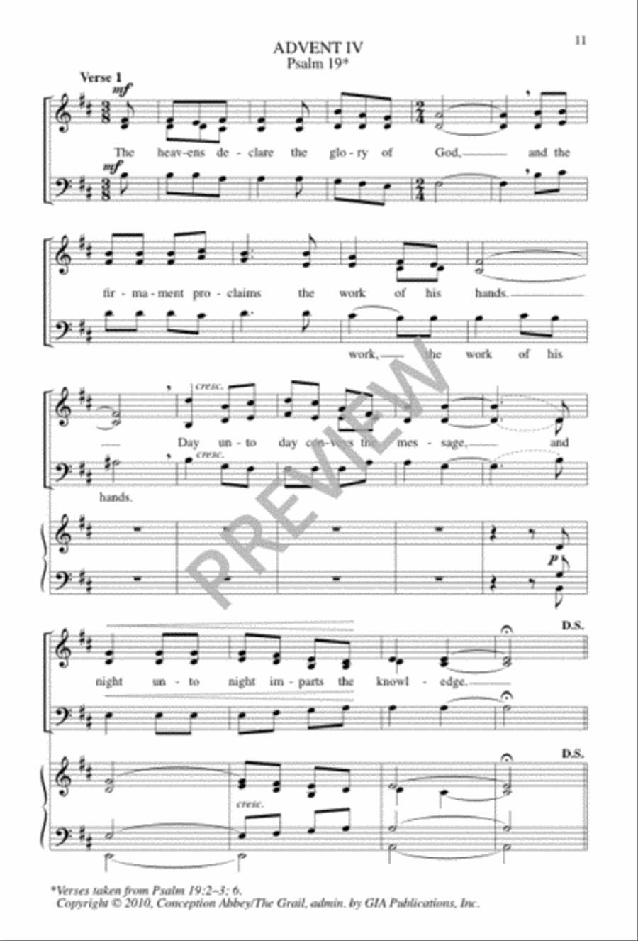 Entrance Antiphon for Advent 3-Part scores gallery preview page 11